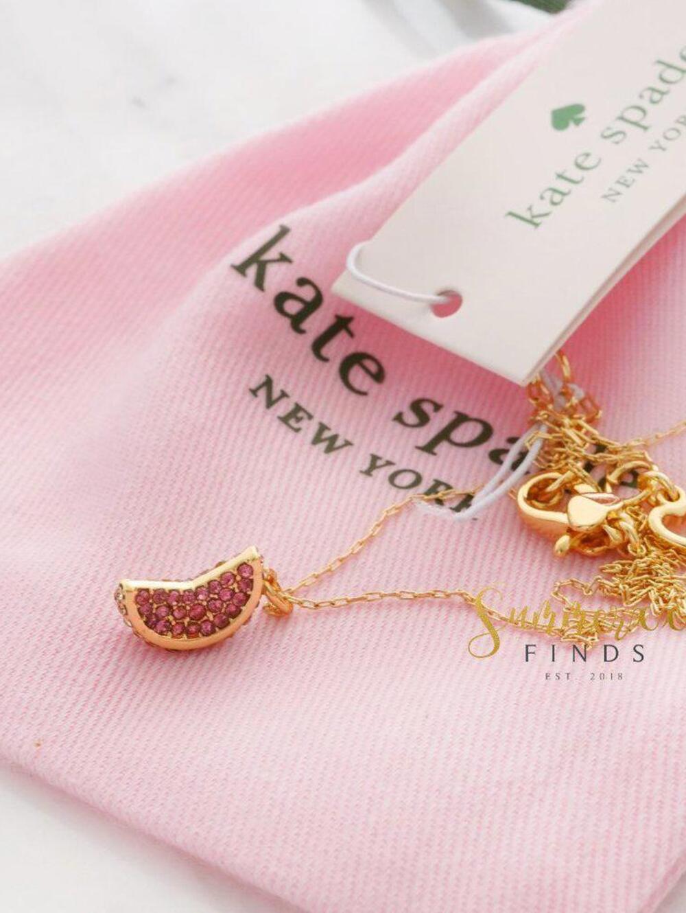 Kate Spade Fruit Salad Pave Grapefruit Mini Pendant Necklace